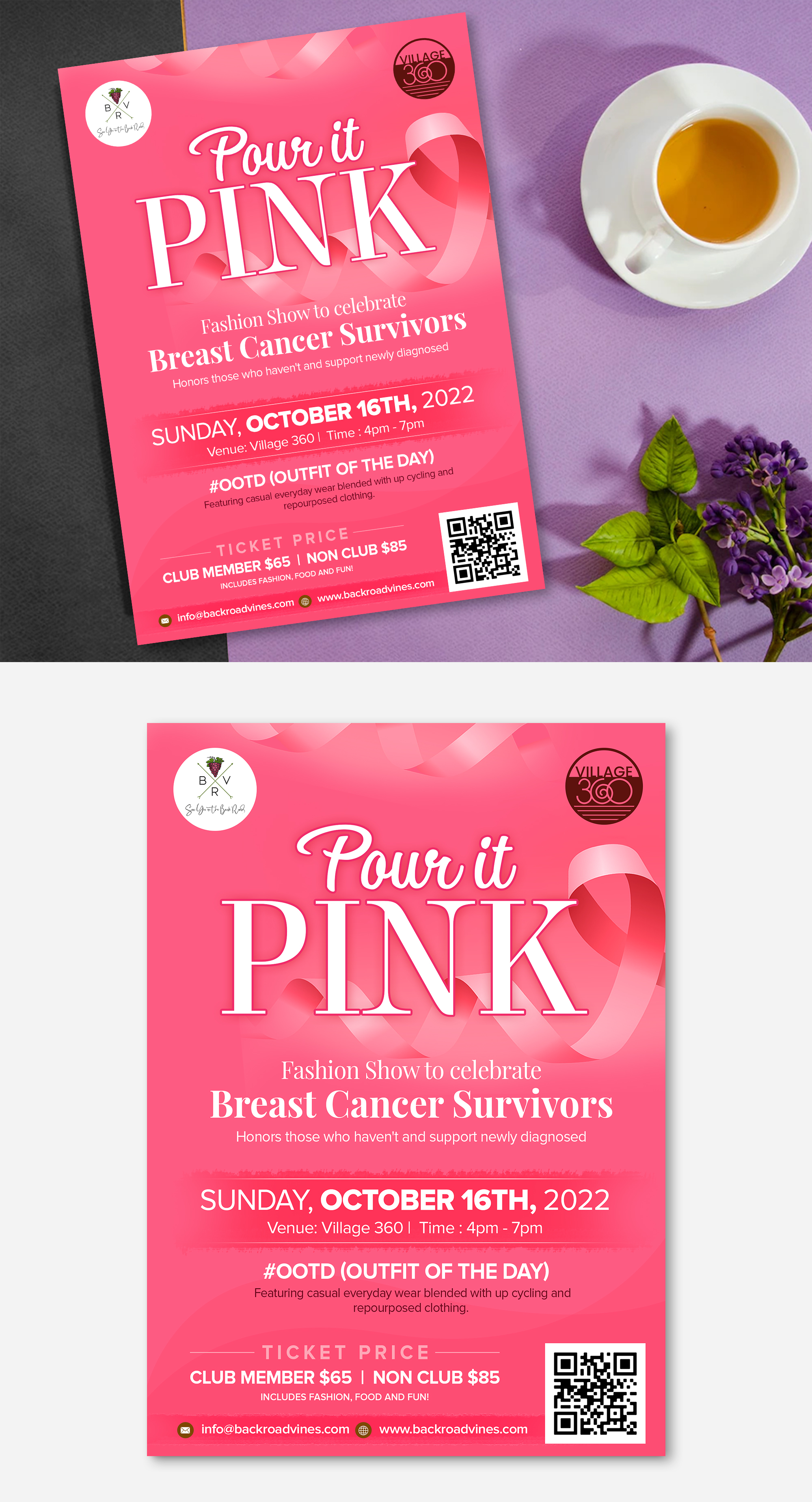 Flyer Design by ARTOGRAPHY for BackRoad Vines | Design #29189964
