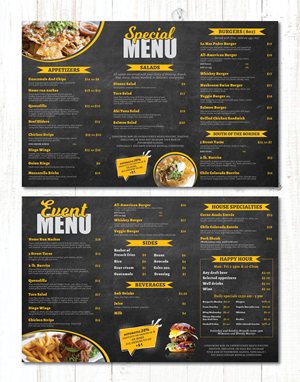 Menu Design by artbitin