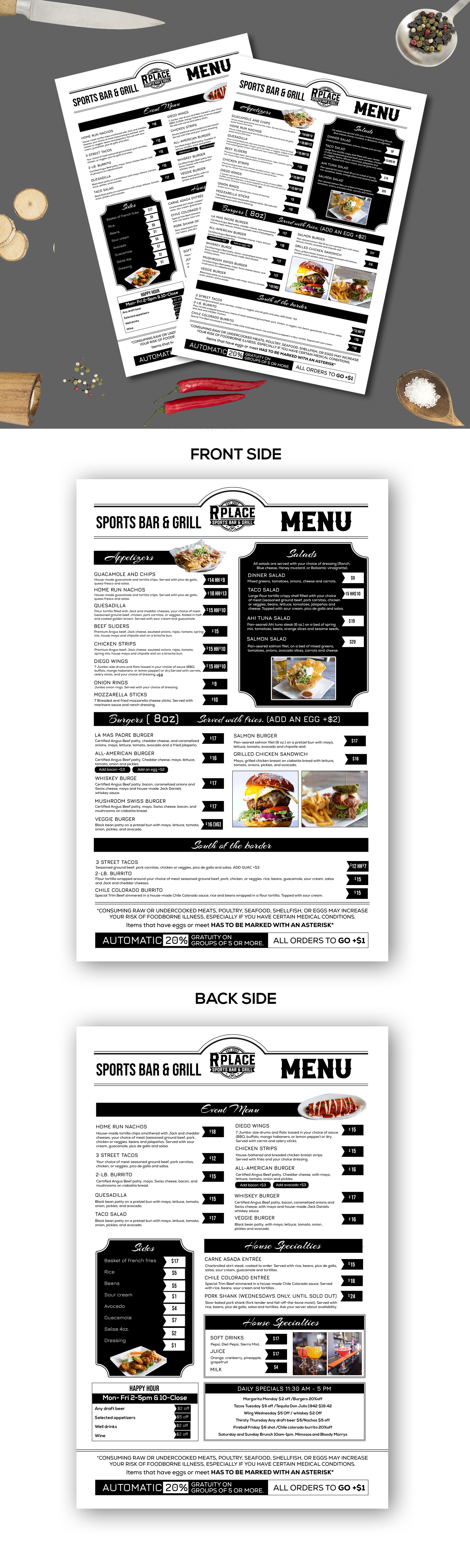 Menu Design by debdesign for this project | Design #29205142