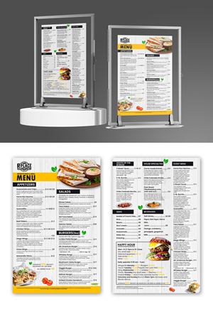 R place menu | Menu Design by debdesign