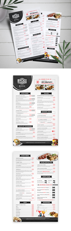 Design de Menu par debdesign pour ce projet | Design : #29206407