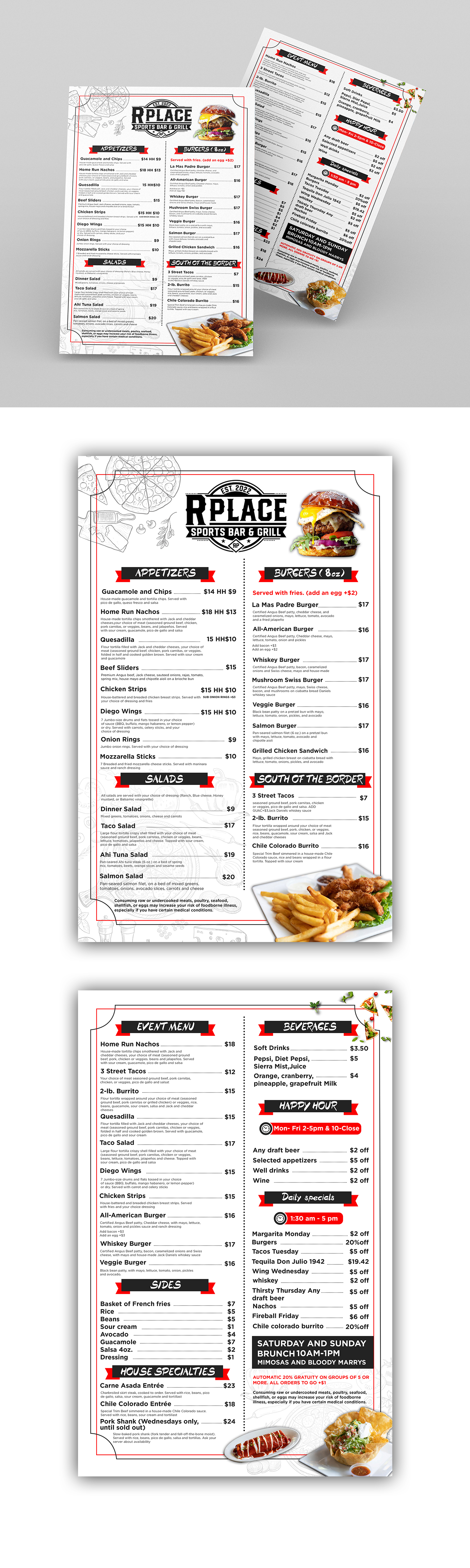 Menu Design by debdesign for this project | Design #29207009