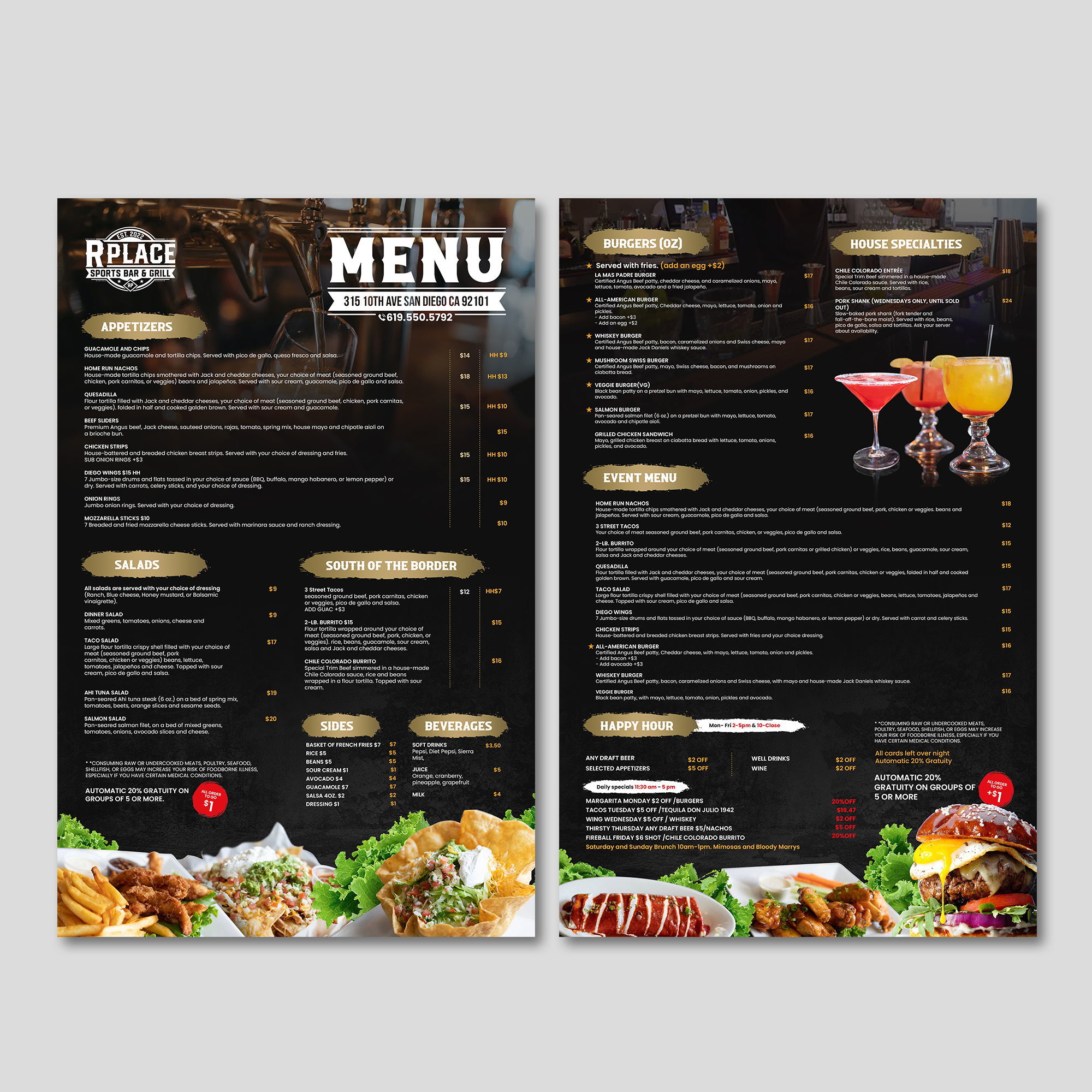Menu Design by debdesign for this project | Design #29223151