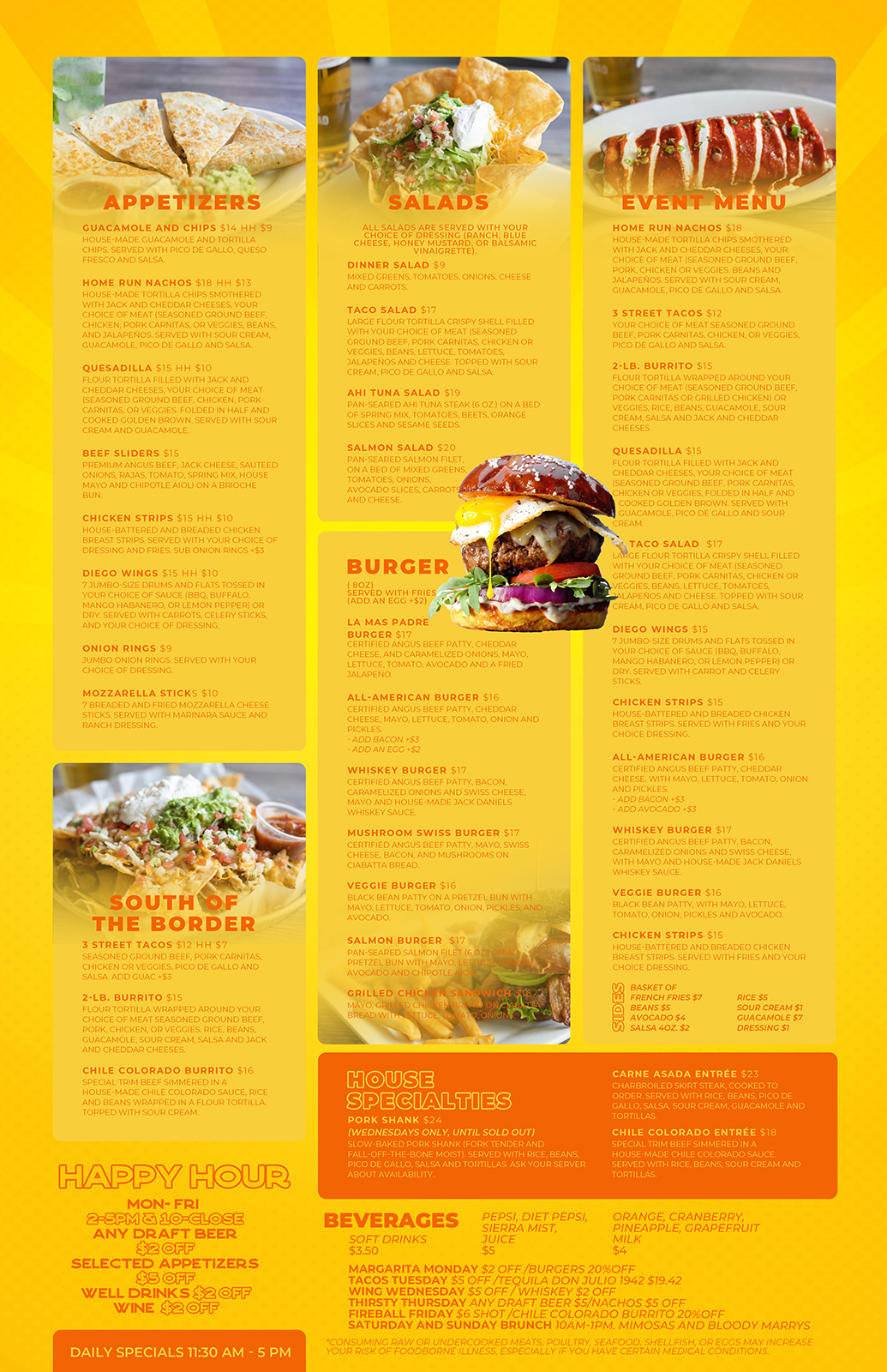 Menu Design by mrmrnjr for this project | Design #29196323