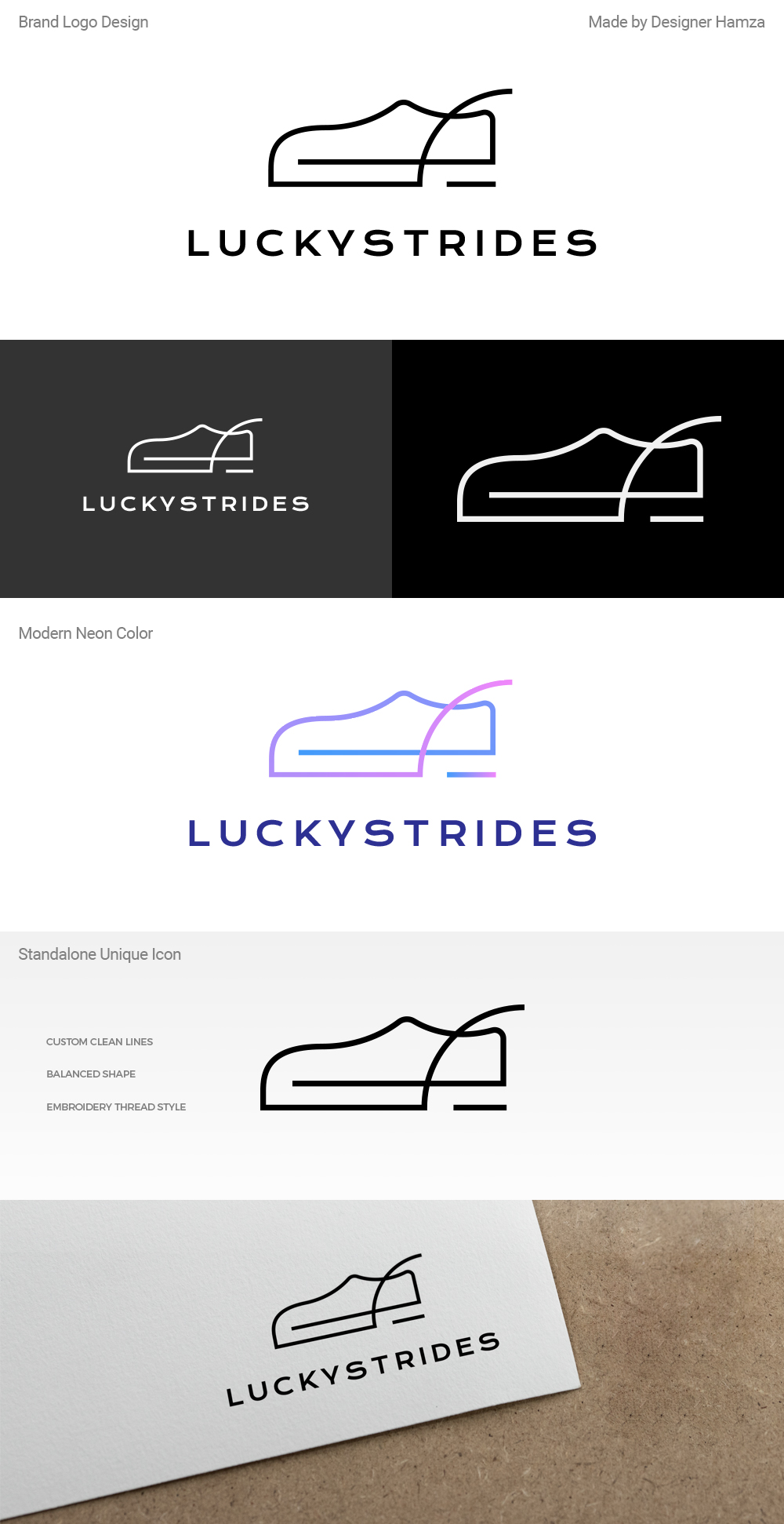 Logo Design by Designer Hamza for LuckyStrides | Design #29172485