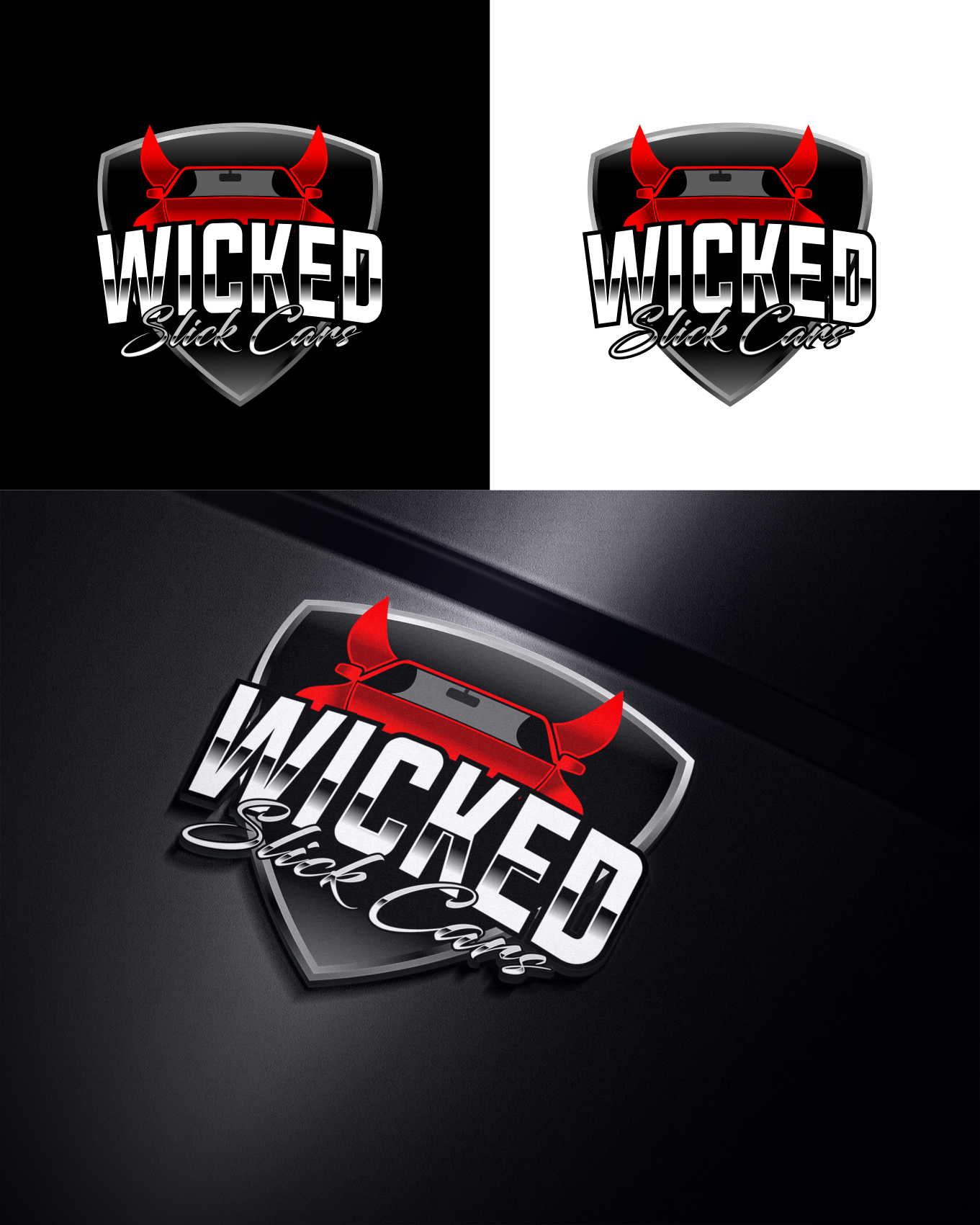 Logo Design by DesigNooox for Wicked Slick Cars | Design #29173990