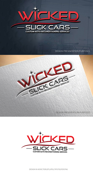 Logo Design by graphicevolution for Wicked Slick Cars | Design: #29172692