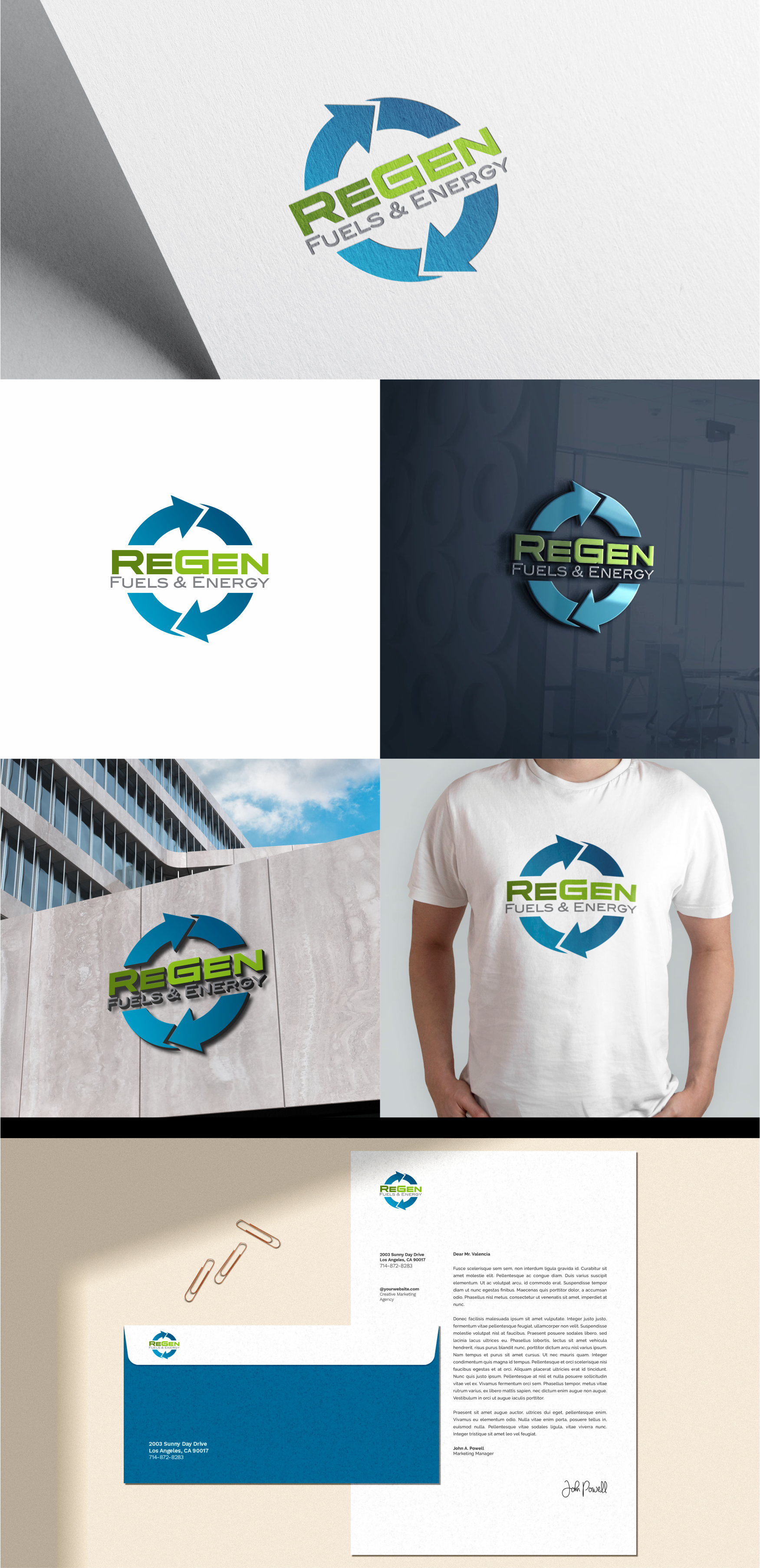 Logo-Design von achil78 für ReGen Fuels & Energy, LLC | Design #29467208