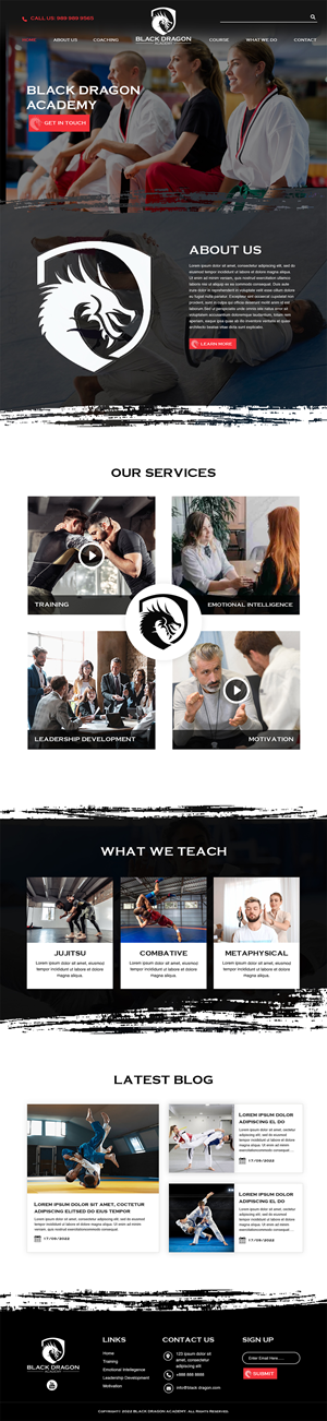 BDA W Training Website | Web Design by MAHABA