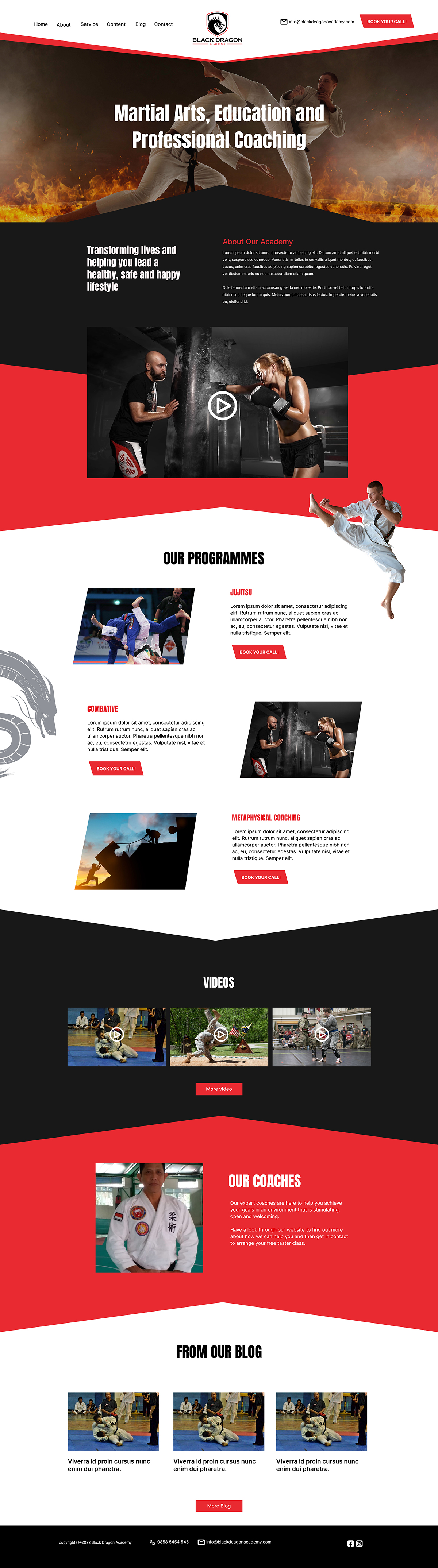 Web Design by DeriMH for mhale@blackdragonacademy.org | Design #29180262