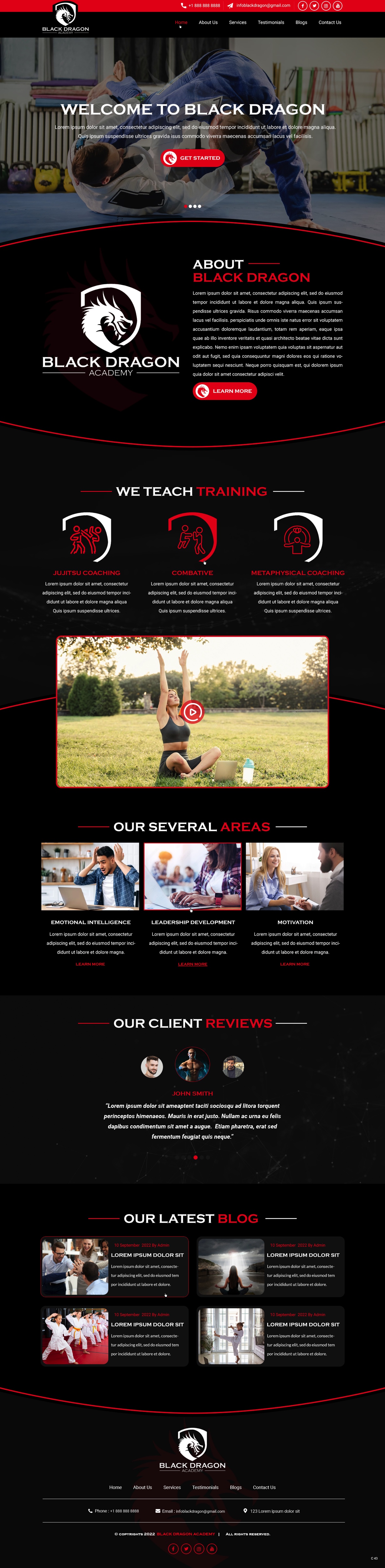 Web Design by pb for mhale@blackdragonacademy.org | Design #29180622