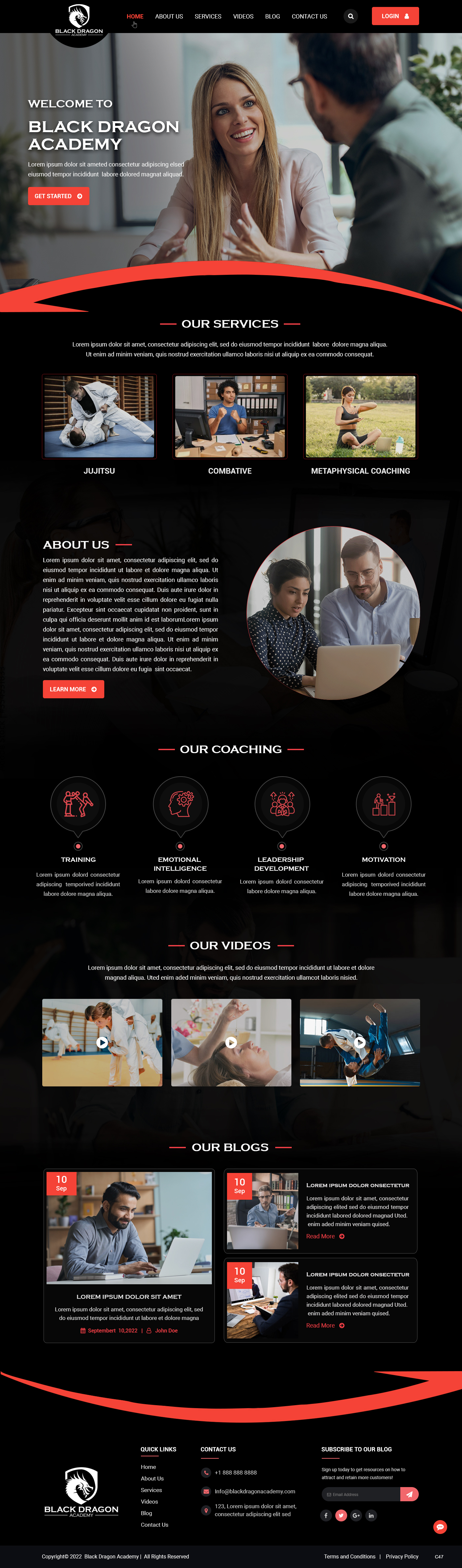 Web Design by pb for mhale@blackdragonacademy.org | Design #29188472