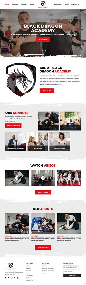 BDA W Training Website | Web Design by pb