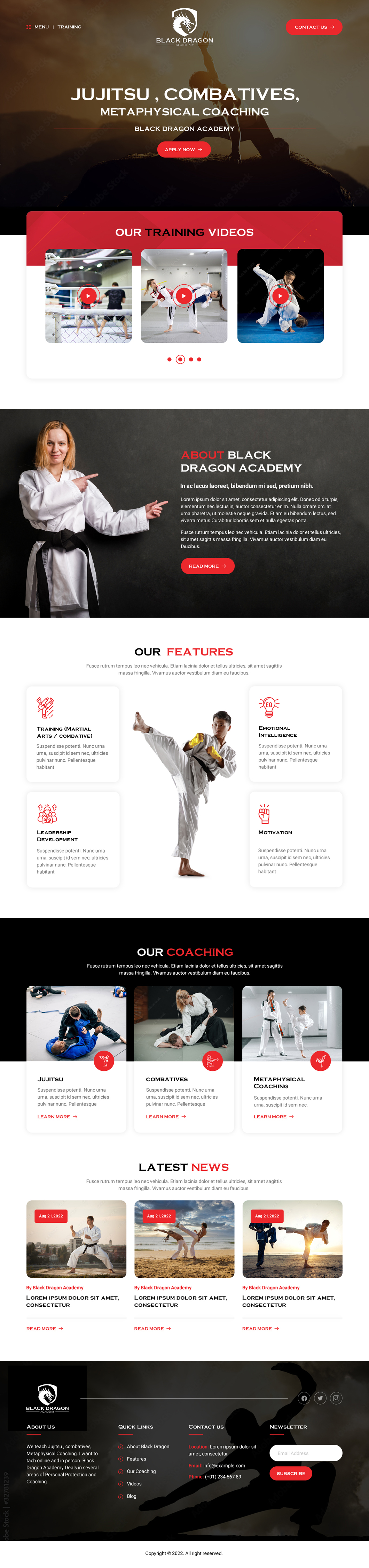 Diseño Web por Sujit Banerjee para mhale@blackdragonacademy.org | Diseño #29209712