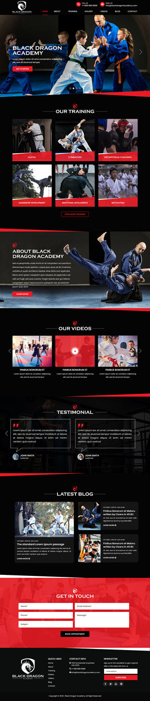 Web Design by Titan Eagle for mhale@blackdragonacademy.org | Design: #29179931