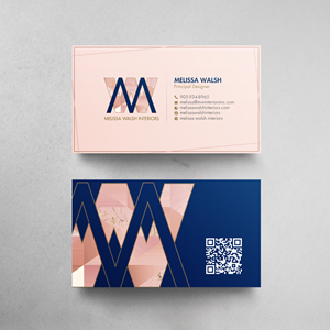 Melissa Walsh Interiors business cards | Diseño de Tarjeta de Presentación por chandrayaan.creative