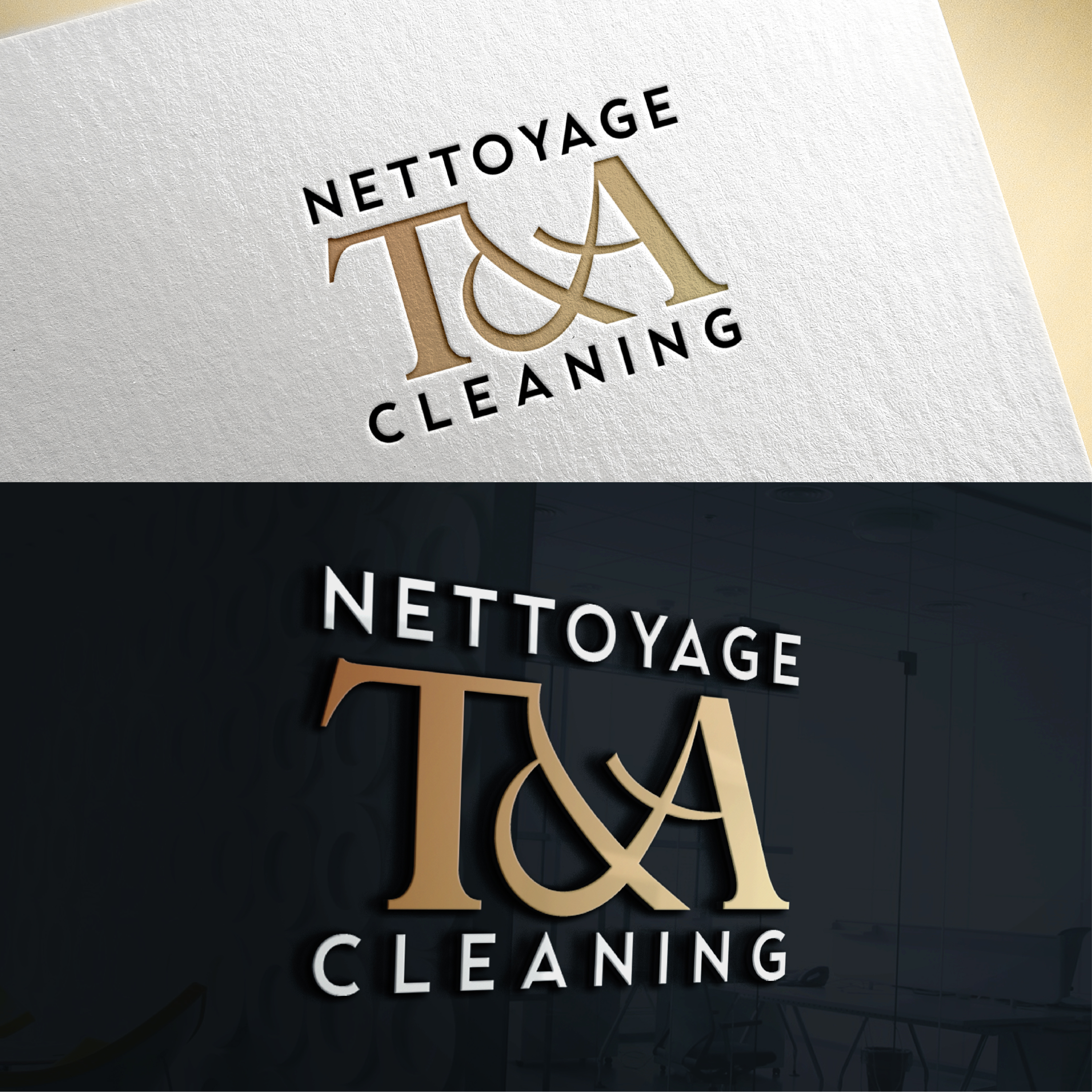 Logo Design by sarrita for T&A Nettoyage Cleaning | Design #29183290