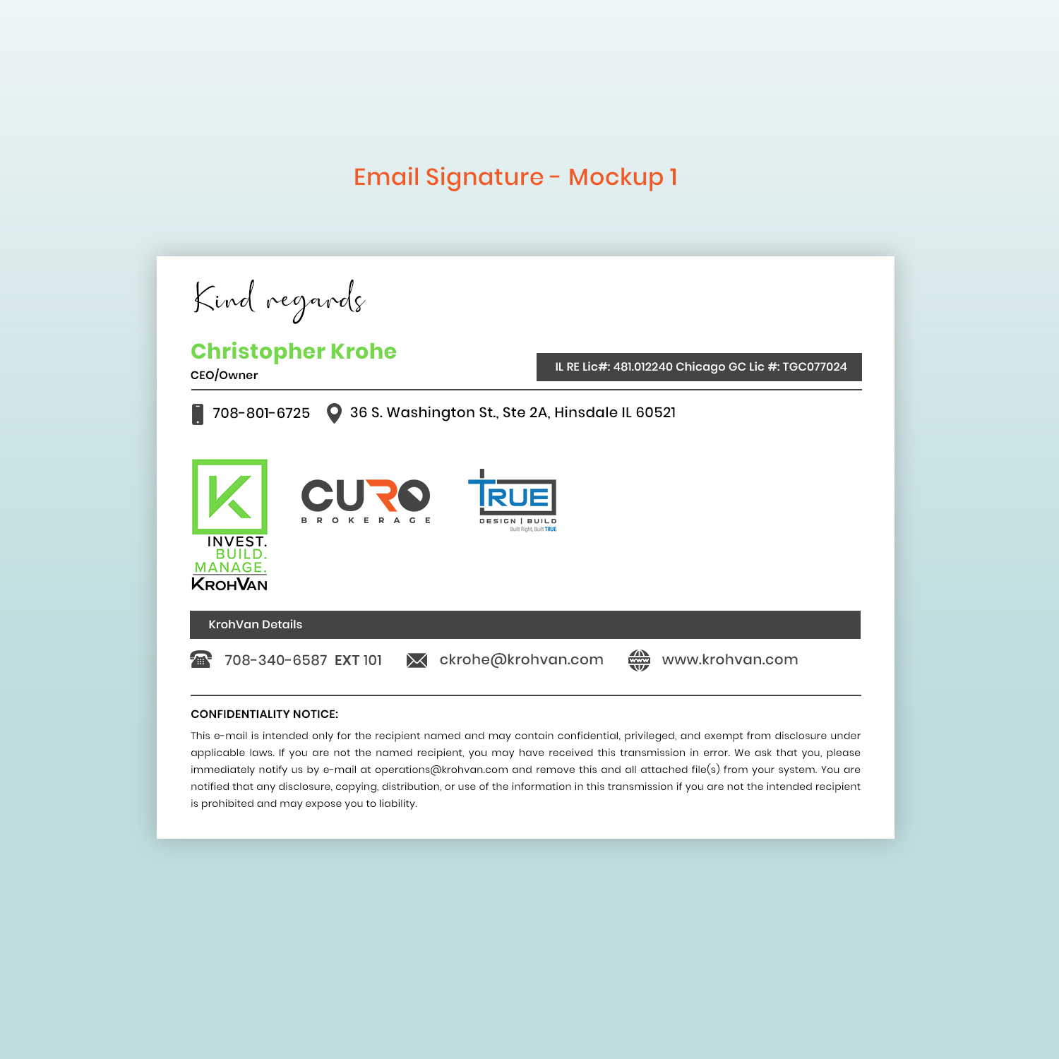 Graphic Design by Expert Designer for KrohVan/True/Curo | Design #29186817
