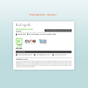 Graphic Design by Expert Designer for KrohVan/True/Curo | Design #29186817