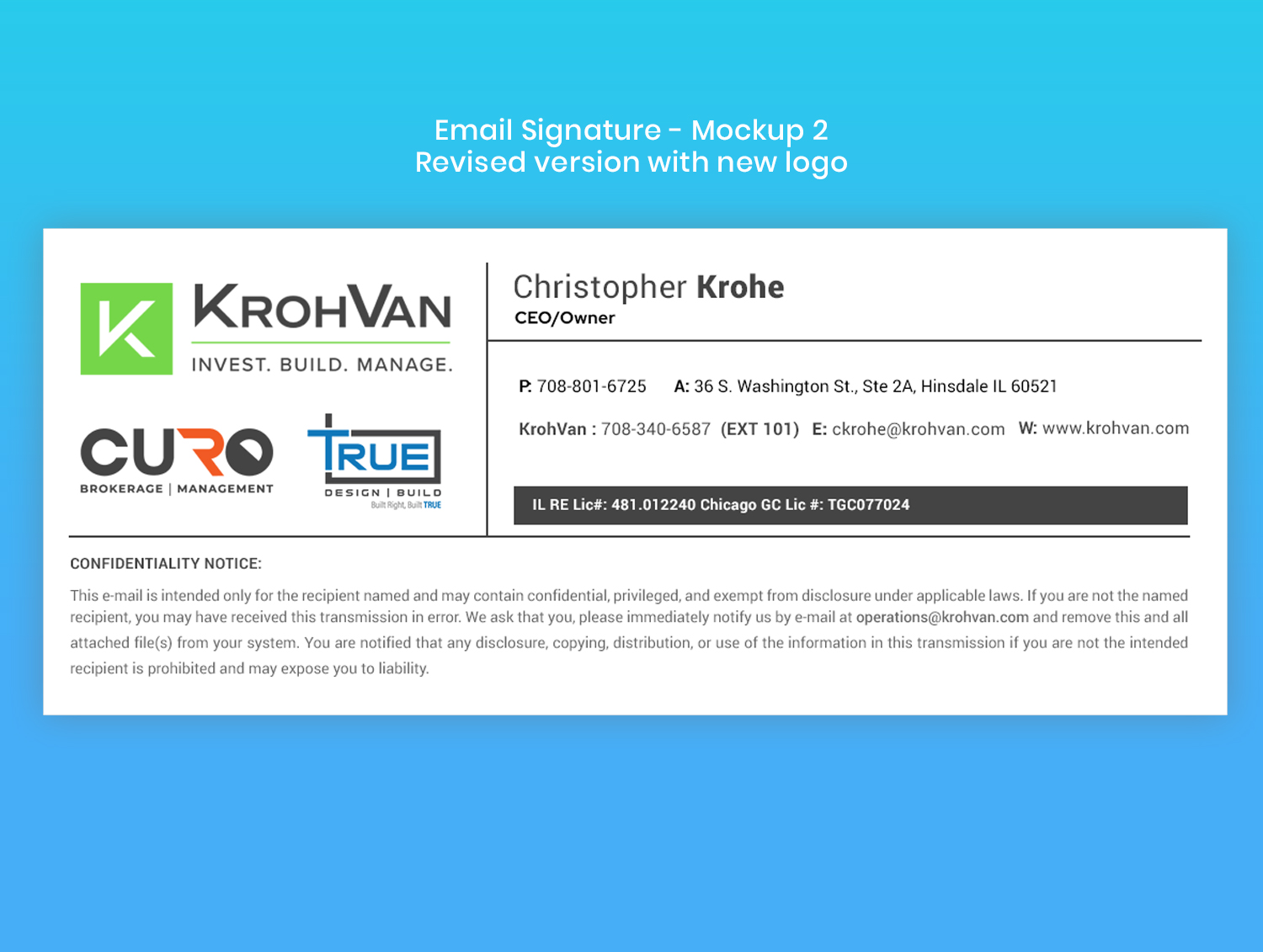Graphic Design by Expert Designer for KrohVan/True/Curo | Design #29191000