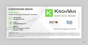 Graphic Design by pb for KrohVan/True/Curo | Design #29194317