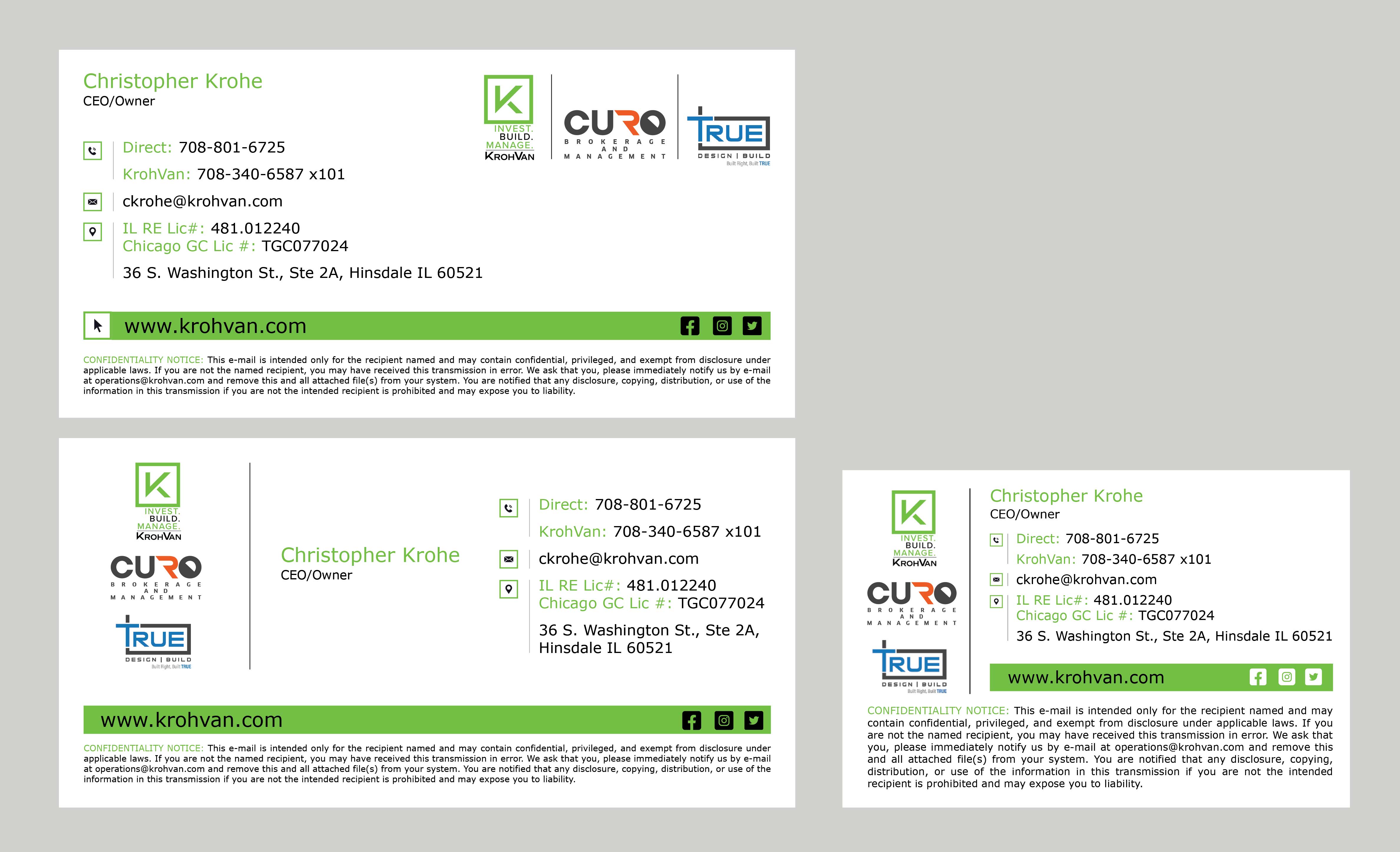 Graphic Design by Creative D2024 for KrohVan/True/Curo | Design #29179031