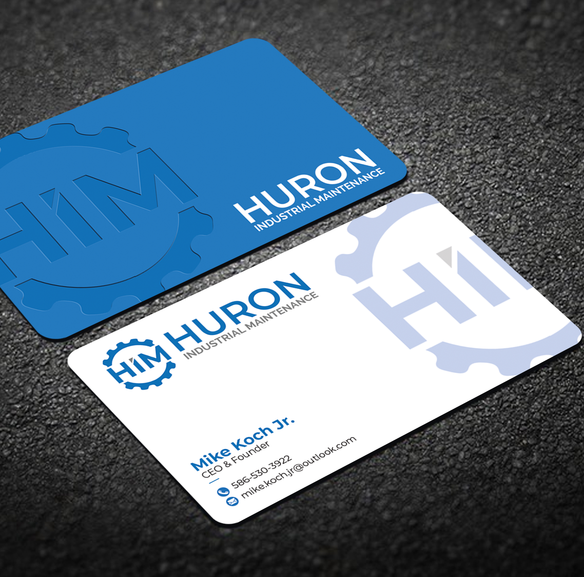 Design de Carte de Visite par Graphixpointt pour Huron Industrial Maintenance  | Design #29175755