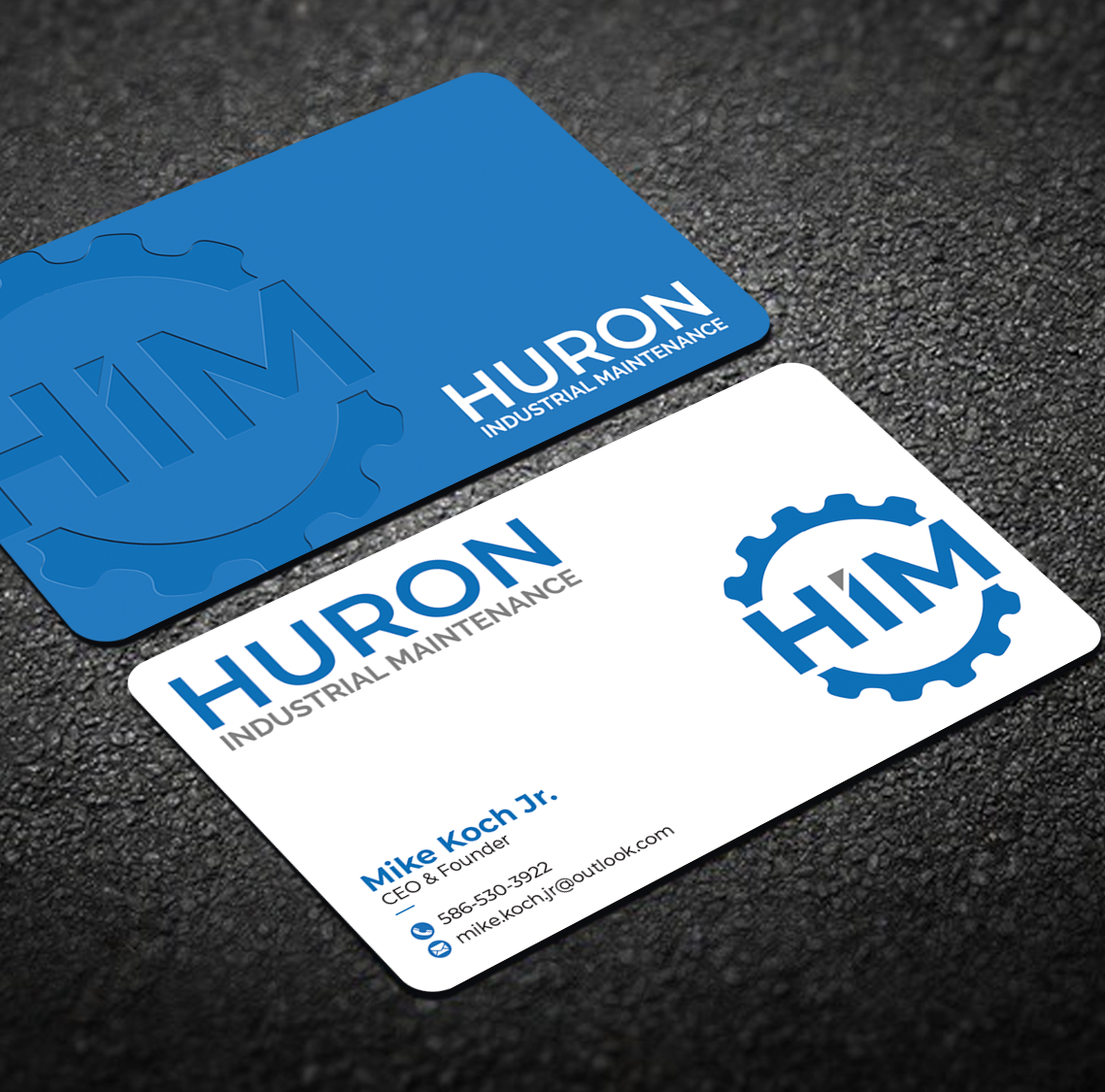 Design de Carte de Visite par Graphixpointt pour Huron Industrial Maintenance  | Design #29175756
