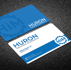 Design de Carte de Visite par Graphixpointt pour Huron Industrial Maintenance  | Design : #29175757