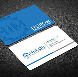 Design de Carte de Visite par Graphixpointt pour Huron Industrial Maintenance  | Design : #29176197