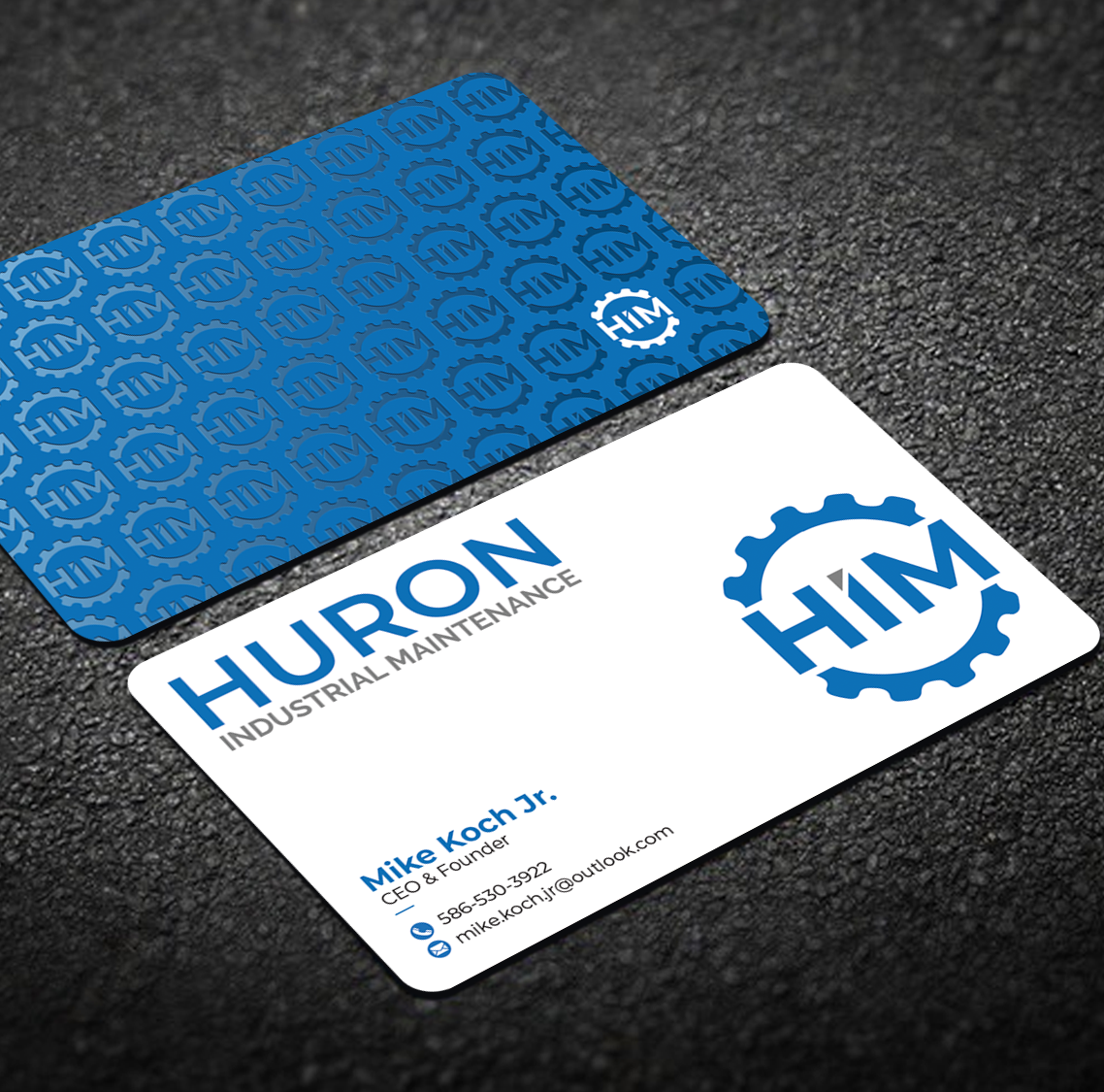 Business Card Design by Graphixpointt for Huron Industrial Maintenance  | Design #29176200