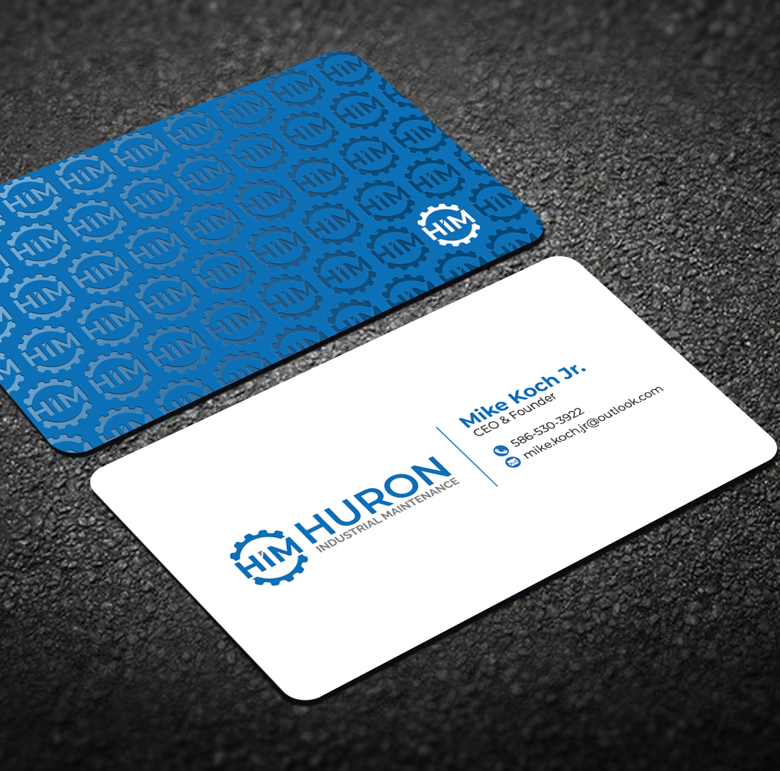 Business Card Design by Graphixpointt for Huron Industrial Maintenance  | Design #29176201