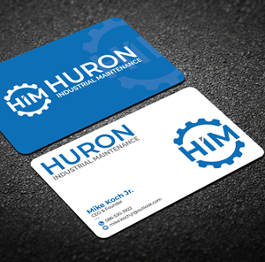 Design de Carte de Visite par Graphixpointt pour Huron Industrial Maintenance  | Design : #29176203