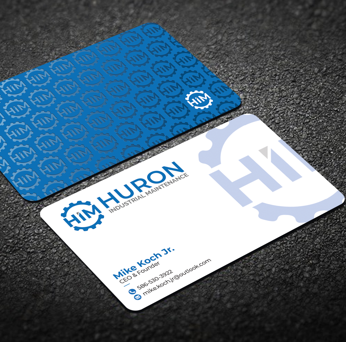 Design de Carte de Visite par Graphixpointt pour Huron Industrial Maintenance  | Design #29176205