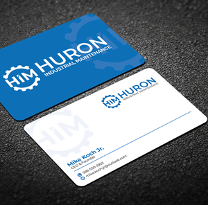 Design de Carte de Visite par Graphixpointt pour Huron Industrial Maintenance  | Design : #29176207