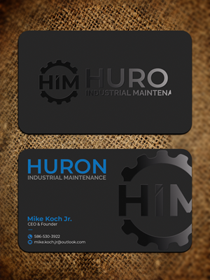 Design de Carte de Visite par Graphixpointt pour Huron Industrial Maintenance  | Design : #29176315