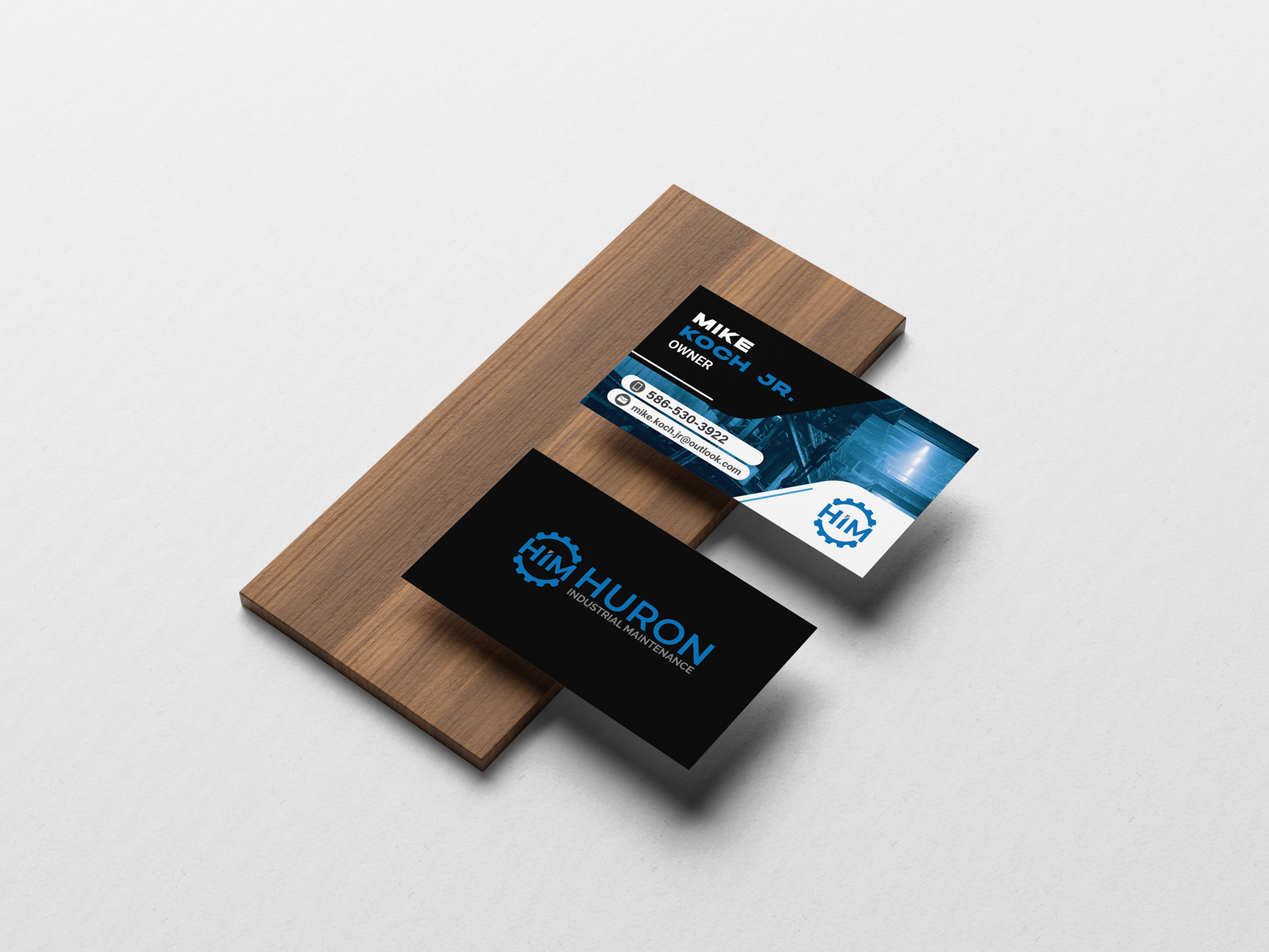 Business Card Design by JK18 for Huron Industrial Maintenance  | Design #29176050