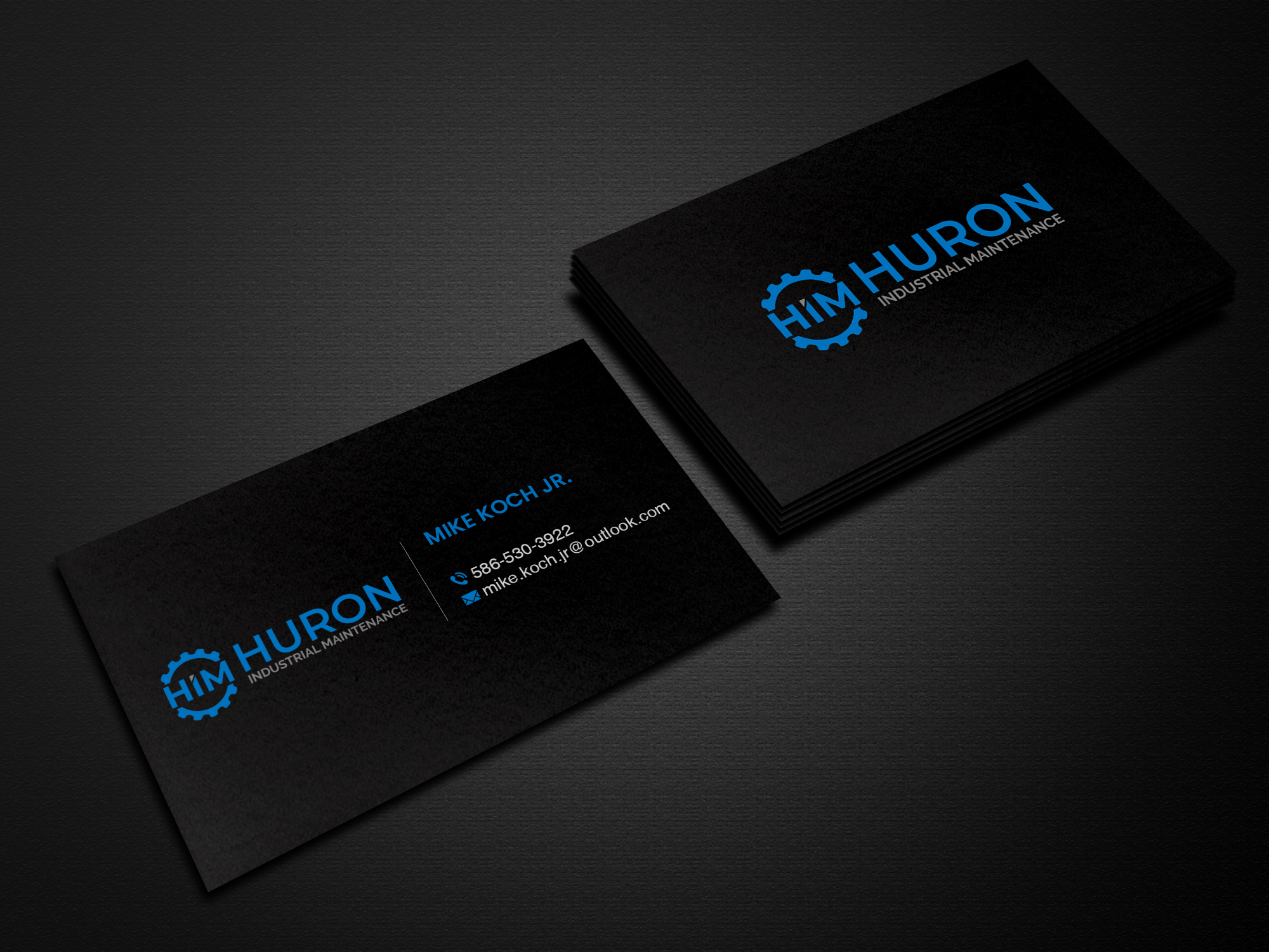 Business Card Design by Creations Box 2015 for Huron Industrial Maintenance  | Design #29178246