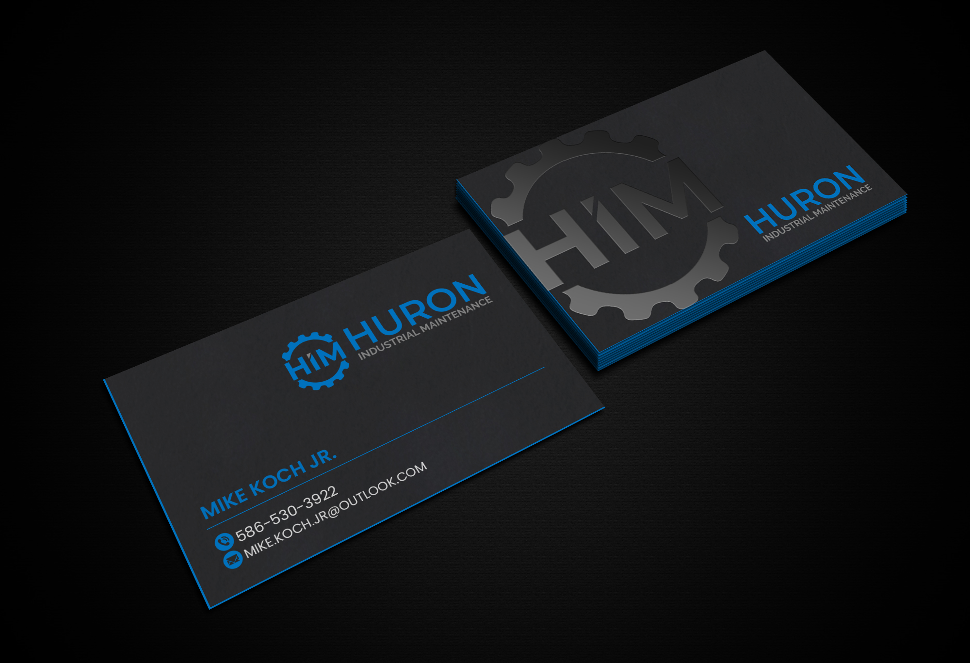 Business Card Design by Creations Box 2015 for Huron Industrial Maintenance  | Design #29178247