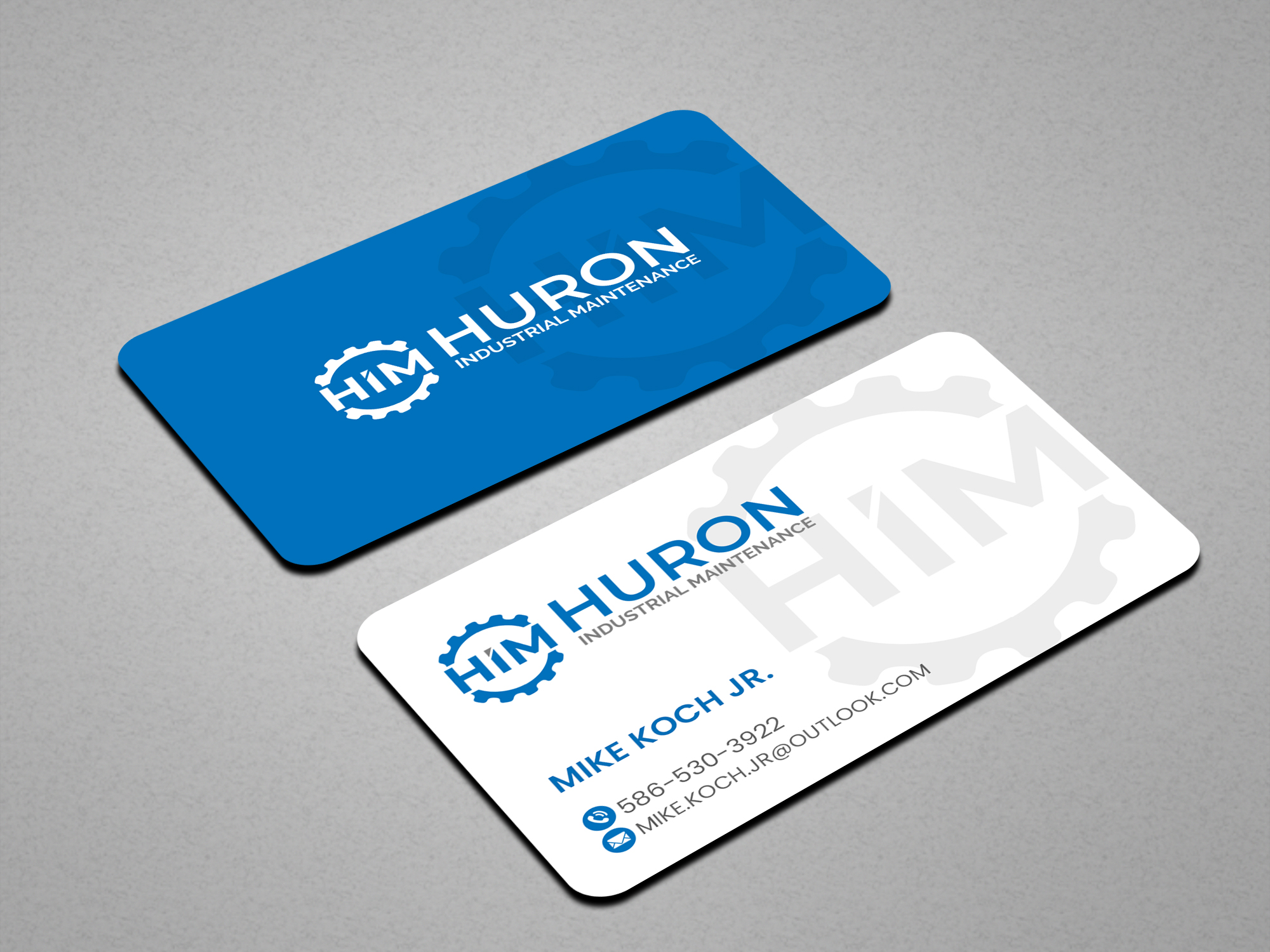 Business Card Design by Creations Box 2015 for Huron Industrial Maintenance  | Design #29178256