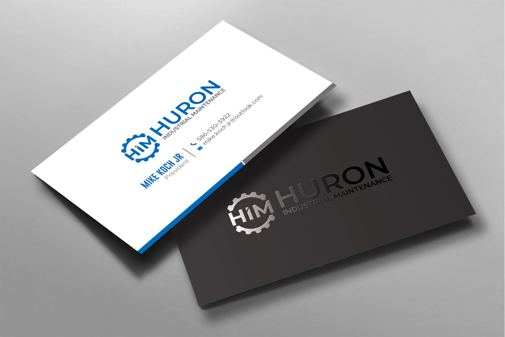 Business Card Design by chandrayaan.creative for Huron Industrial Maintenance  | Design #29177268