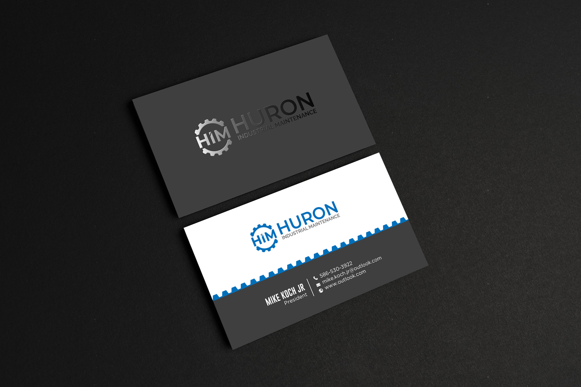 Business Card Design by chandrayaan.creative for Huron Industrial Maintenance  | Design #29177273