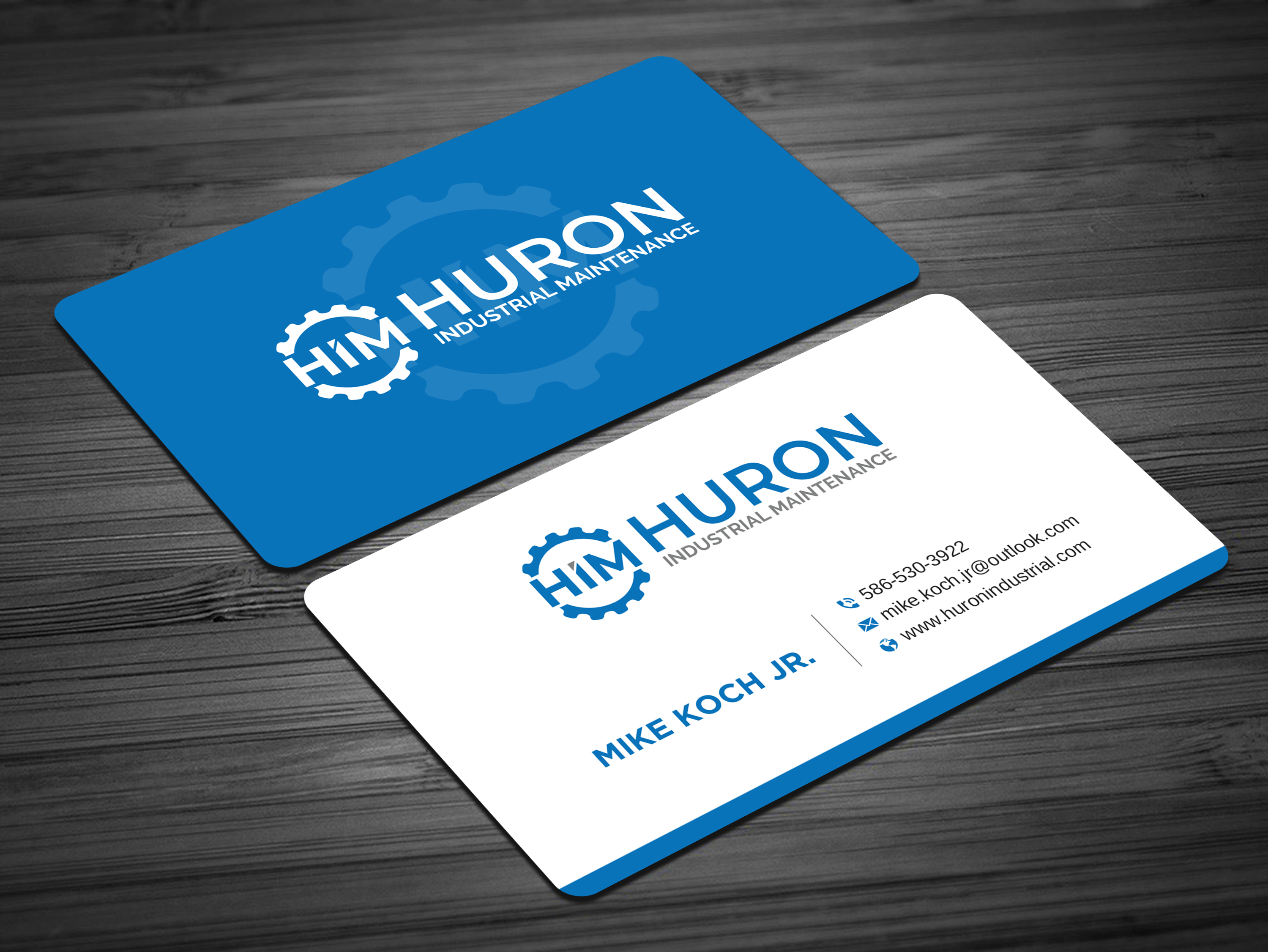 Business Card Design by Uttom 2 for Huron Industrial Maintenance  | Design #29180024