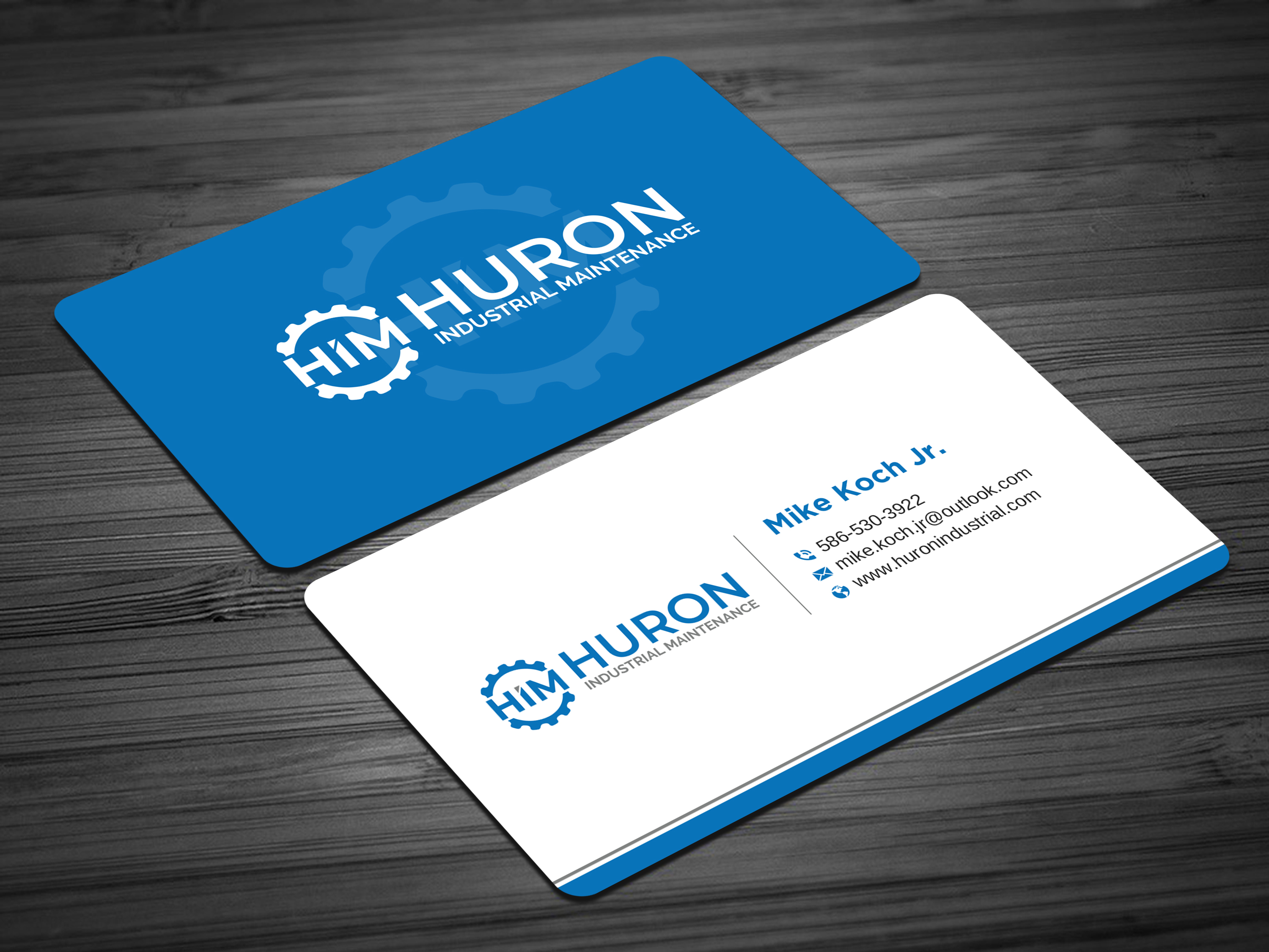 Business Card Design by Uttom 2 for Huron Industrial Maintenance  | Design #29180025