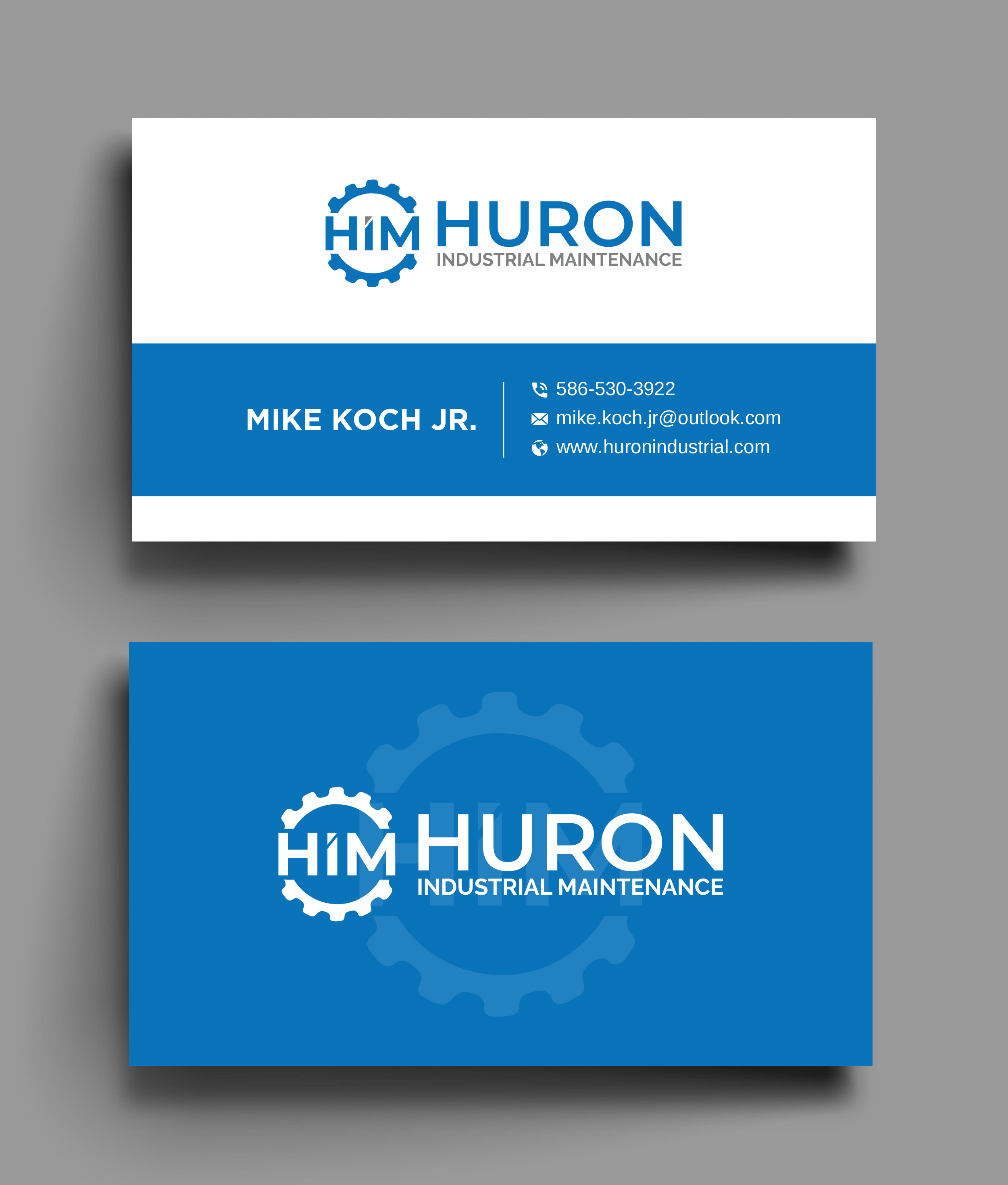 Business Card Design by Uttom 2 for Huron Industrial Maintenance  | Design #29180104