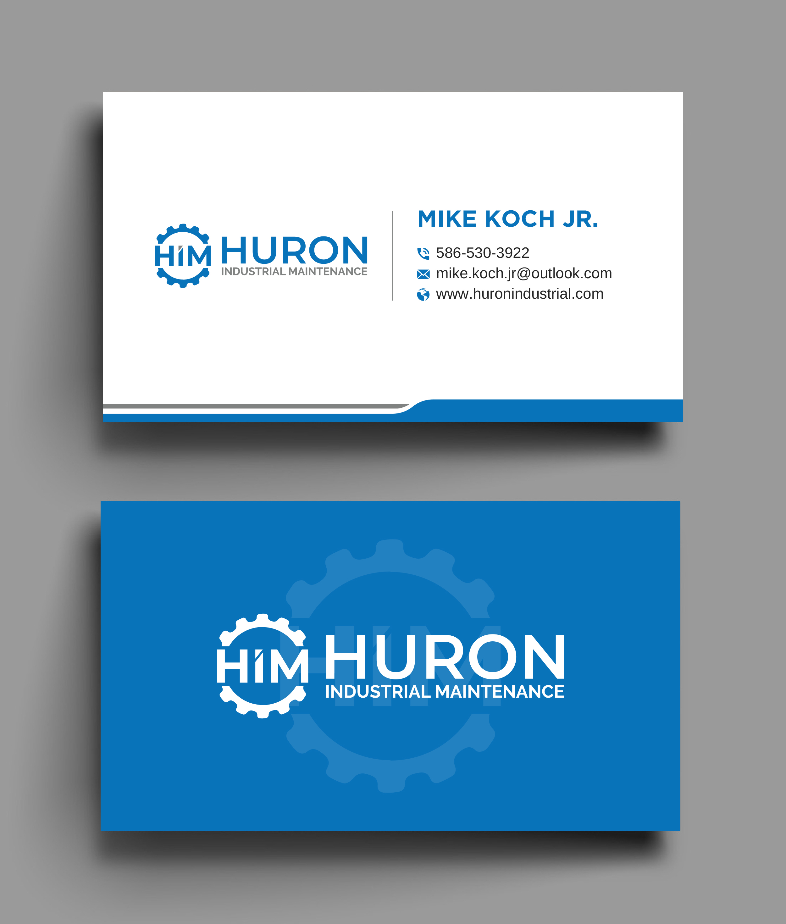 Business Card Design by Uttom 2 for Huron Industrial Maintenance  | Design #29180106