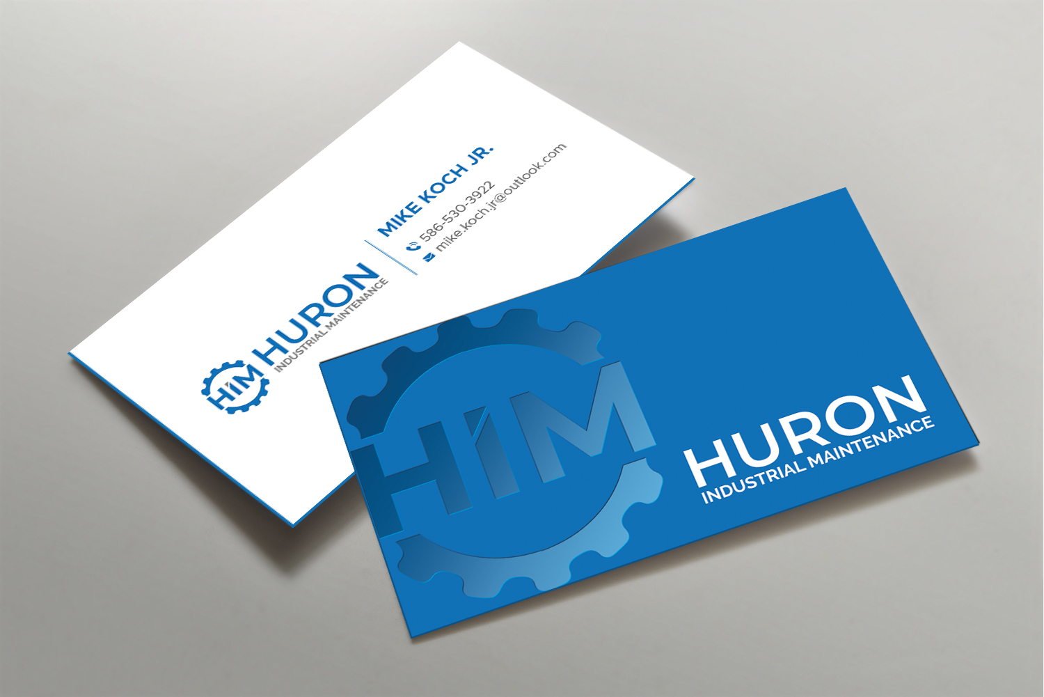 Diseño de Tarjeta de Presentación por DesignShout para Huron Industrial Maintenance  | Diseño #29177486