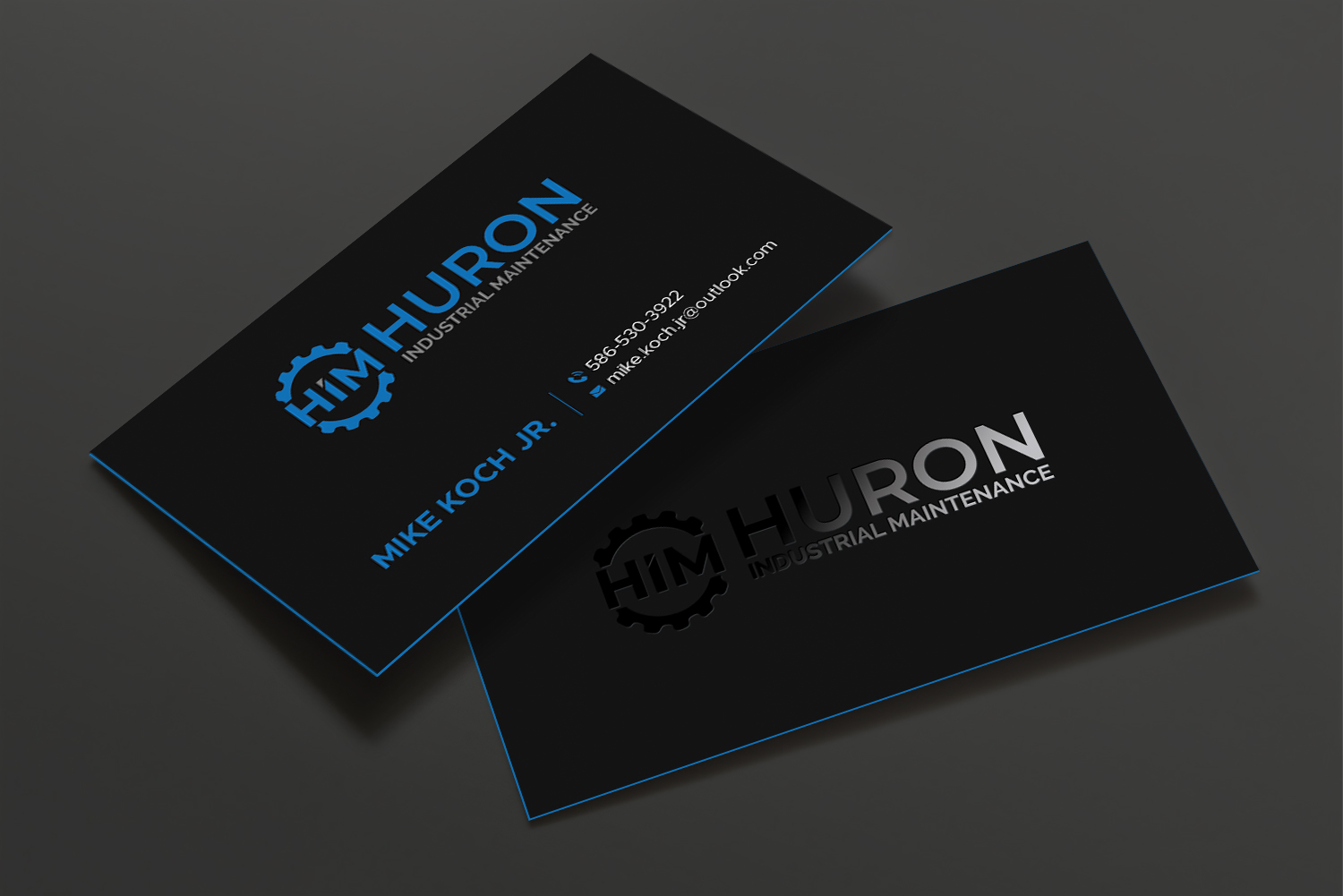 Design de Carte de Visite par DesignShout pour Huron Industrial Maintenance  | Design #29177668