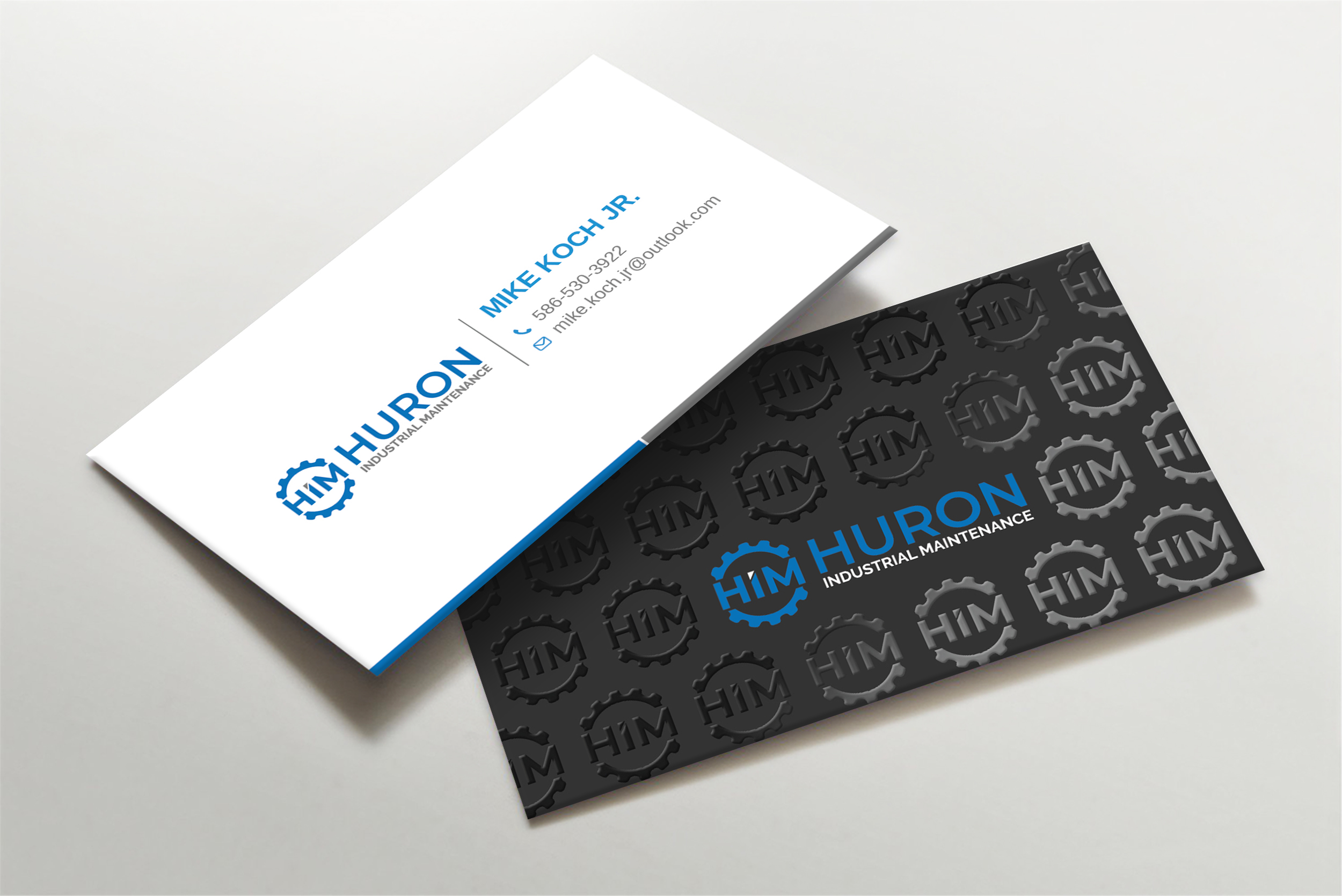 Business Card Design by Imagine design000 for Huron Industrial Maintenance  | Design #29180796