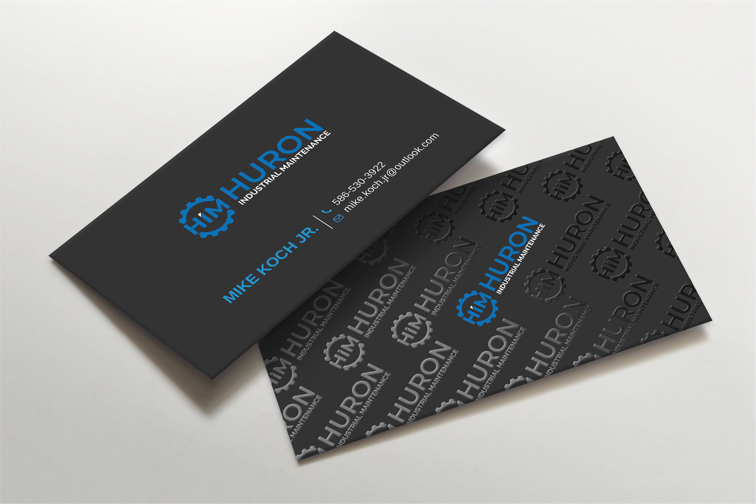 Business Card Design by Imagine design000 for Huron Industrial Maintenance  | Design #29180831